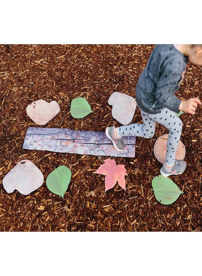 THE FRECKLED FROG - FF825 Nature's Footsteps - Set of 15 Nature-Inspired Rubber Mats - Ages 3+ - Forest-Themed Obstacle Course Mats for Games, Role Play and Physical Activity - Image 3